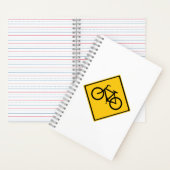 Carnet Bicyclette pour panneau routier (À l'intérieur)