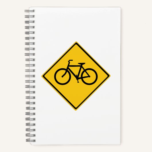 Carnet Bicyclette pour panneau routier (Recto)