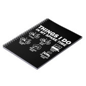 Carnet Bicyclettes Drôle Que Je Fais Dans Mon Temps Libre (Côté gauche)