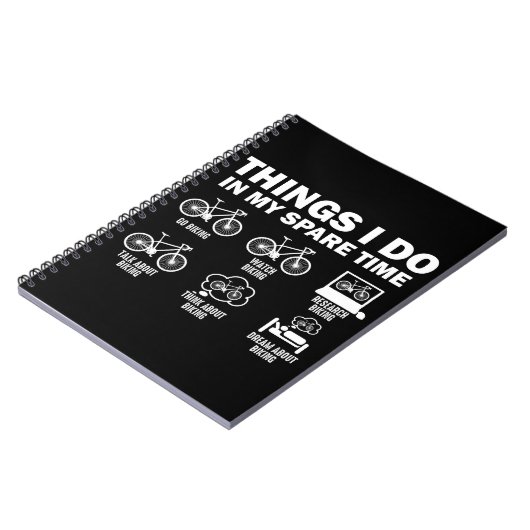 Carnet Bicyclettes Drôle Que Je Fais Dans Mon Temps Libre (Côté gauche)