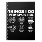 Carnet Bicyclettes Drôle Que Je Fais Dans Mon Temps Libre (Devant)