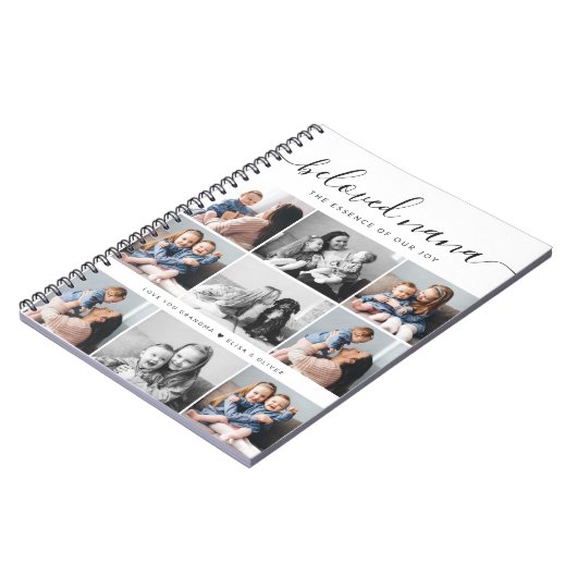 Carnet Bien-aimée Nana Grand-mère Custom Family Photo Kee