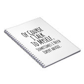 Carnet bien sûr je me parle parfois moi-même, drôle (Côté Droit)