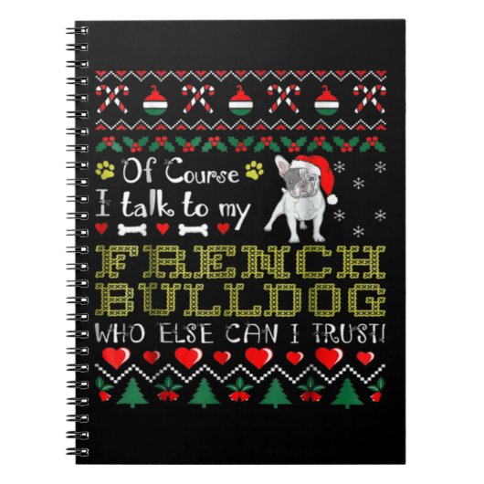 Carnet Bien Sûr, Je Parle À Mon Bulldog Français (Devant)