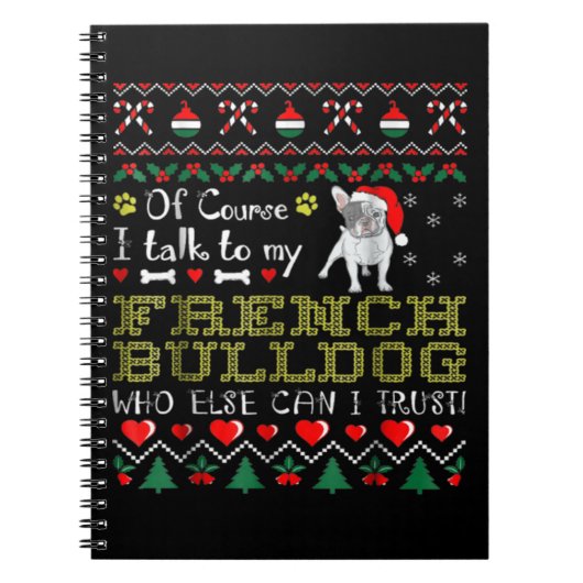 Carnet Bien Sûr, Je Parle À Mon Bulldog Français (Devant)