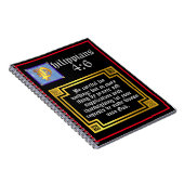 Carnet Bienheureuse grâce Philippiens 4:6 Citation de la  (Côté Droit)