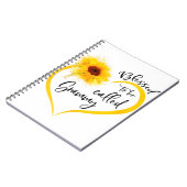 Carnet Bienheureux d'être appelé "don de tournesol grammy (Côté gauche)