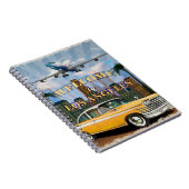 Carnet Bienvenue à l'affiche rétro de Los Angeles. (Côté Droit)