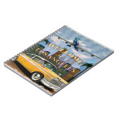 Carnet Bienvenue à l'affiche rétro de Los Angeles. (Côté gauche)