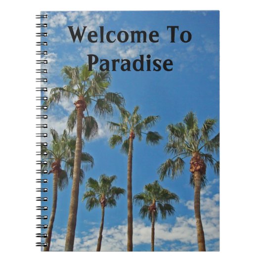 Carnet Bienvenue À Paradise Palm Trees Vacances Accueil I (Devant)