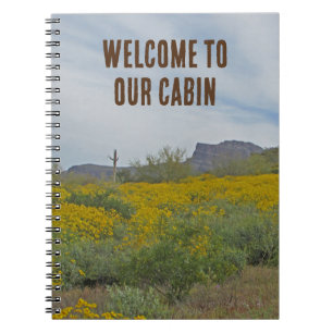 Carnet Bienvenue Cabine Rustic Southwest Flowers House In