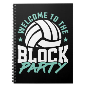 Carnet Bienvenue dans le jeu de volley-ball Funny Party B