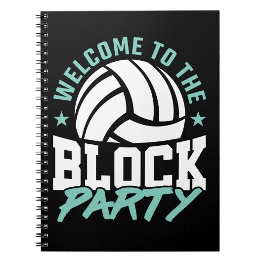 Carnet Bienvenue dans le jeu de volley-ball Funny Party B (Devant)