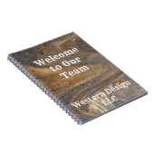 Carnet Bienvenue dans notre équipe Brun Bois Aspect Profe (Côté Droit)