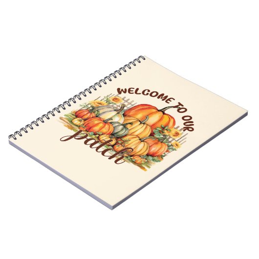 Carnet Bienvenue dans notre Patch - Cosy Citrouille Patch (Côté gauche)