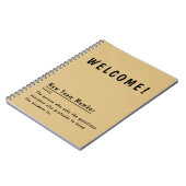 Carnet Bienvenue Nouvelle définition amusante de membre d (Côté gauche)