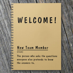 Carnet Bienvenue Nouvelle définition amusante de membre d