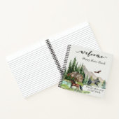 Carnet Bienvenue Watercolor Forest Cabine Horse (Intérieur)