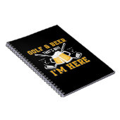 Carnet Bière Drinker Golf Et Bière Anniversaire (Côté Droit)