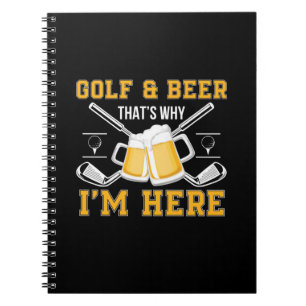 Carnet Bière Drinker Golf Et Bière Anniversaire