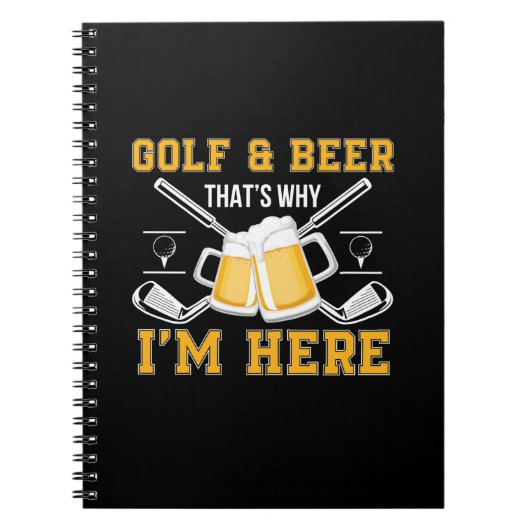Carnet Bière Drinker Golf Et Bière Anniversaire (Devant)