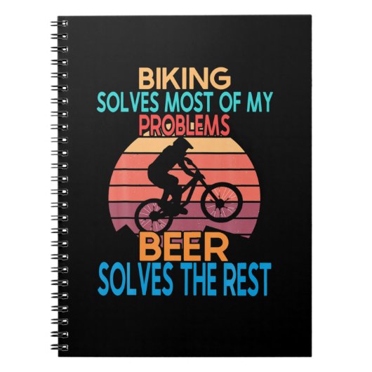 Carnet Bière Et Vélo Anniversaire (Devant)
