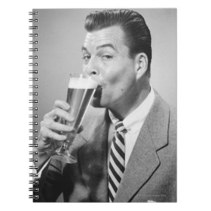 Carnet Bière potable d'homme d'affaires
