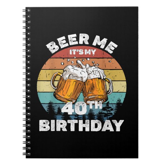 Carnet Bière pour moi, c'est mon 40e anniversaire (Devant)