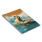 Carnet Biewer Terrier Plage Surf Peinture (Côté Droit)