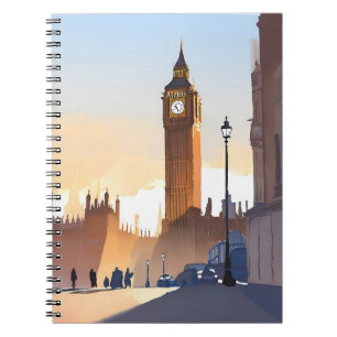 Carnet Big Ben tour Elizabeth Londres Angleterre Royaum