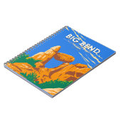 Carnet Big Bend National Park Balances Rock Vintage (Côté gauche)