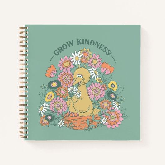 Carnet Big Bird | Grow Kindness Floral Graphic (Devant)