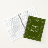 Carnet Big Blank Cookbook Write Your Own Favorite Recipe  (Intérieur)