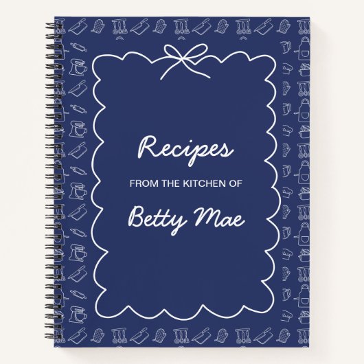 Carnet Big Blank Cookbook Write Your Own Favorite Recipe  (Devant)