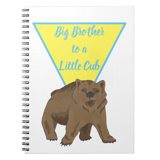 Carnet Big Brother Little Brother Bear Cub (Devant)