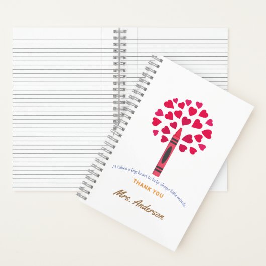 Carnet Big crayon / Appréciation de l'enseignant (À l'intérieur)