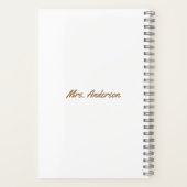 Carnet Big crayon / Appréciation de l'enseignant (Verso)