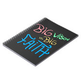 Carnet Big Vision Big Faith (Côté gauche)