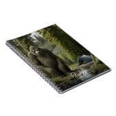Carnet Bigfoot assis dans les Bois Personnalisé (Côté Droit)