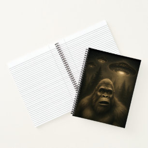 Carnet Bigfoot Sasquatch Alien UFO Funny