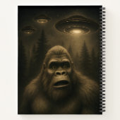 Carnet Bigfoot Sasquatch Alien UFO Funny (Dos)