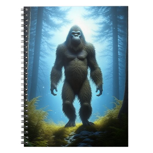 Carnet Bigfoot Sasquatch dans les bois (Devant)