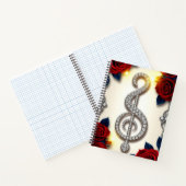 Carnet Bijoux élégants en diamant avec clé de sol (Intérieur)