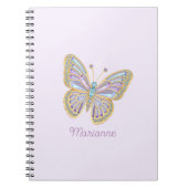 Carnet Bijoux Papillon bleu violet Or (Devant)