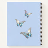 Carnet Bijoux papillon Opale et argent (Dos)