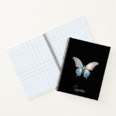 Carnet Bijoux papillon Opale et argent (Intérieur)