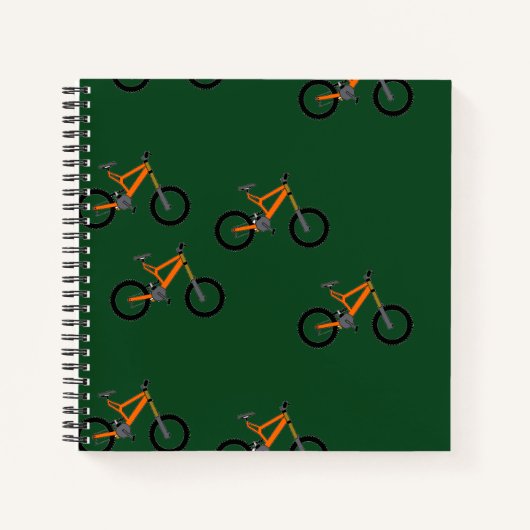 Carnet Bikes on green (Devant)