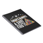 Carnet Billard Team Pool Player Cadeau pour les fans de S (Côté Droit)