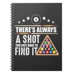 Carnet Billard Team Pool Player Cadeau pour les fans de S