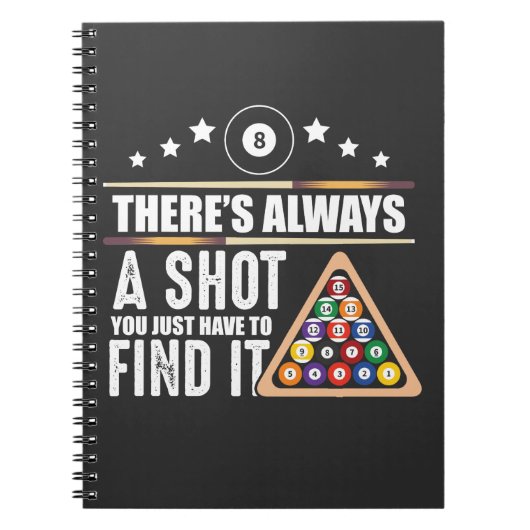 Carnet Billard Team Pool Player Cadeau pour les fans de S (Devant)